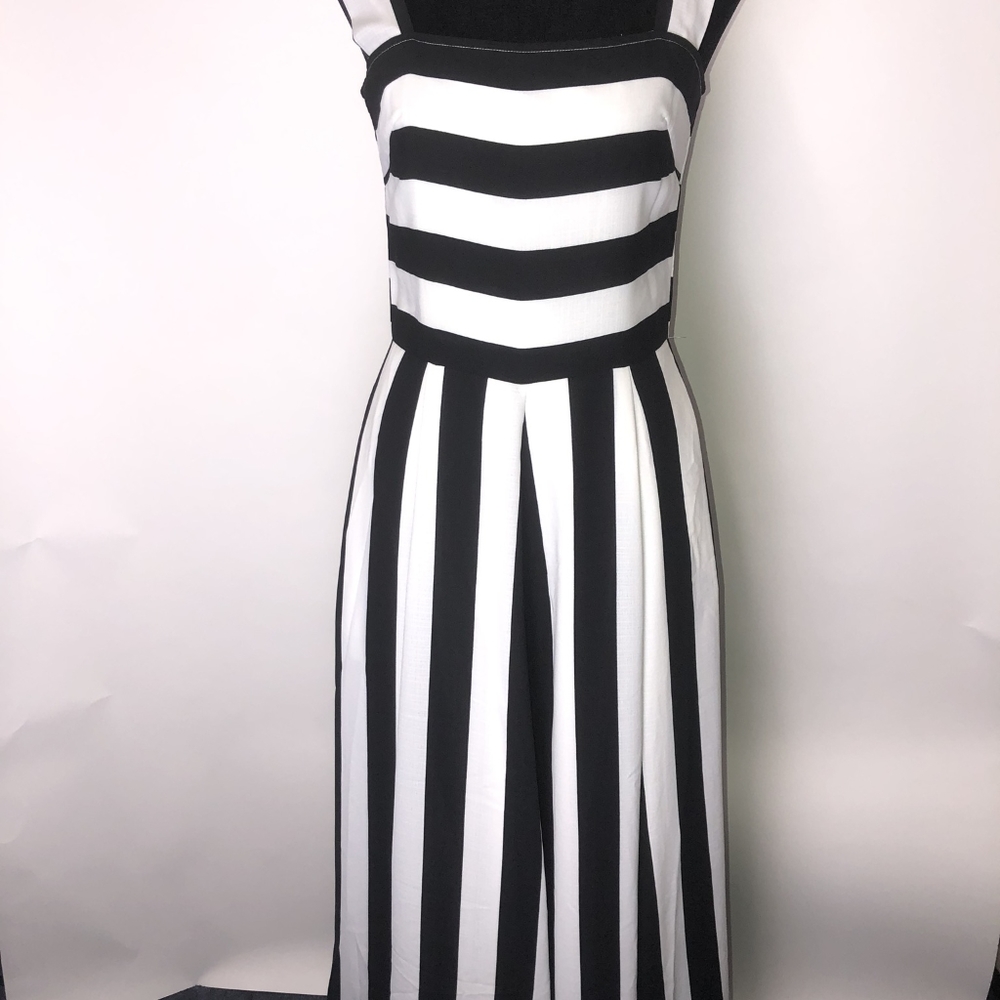 Striped Sundress in black, NEW